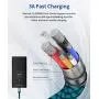 USB Type C Cable 3A Fast Charging, JSAUX(2-Pack 3.3ft+10ft) USB-A to USB-C Charge Braided Cord Compatible with Samsung Galaxy S10 S10E S9 S8 S20 Plus,Note 10 9 8,Z Flip, And Other USB C Charger(Green)