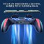 Mobile Game Controller Wireless Gaming Controller 4 Trigger Joystick Gamepad with Dual Cooling Fans Compatible with Android & iOS Smartphone for PUBG/Knives Out/Rules of Survival/Fortnite(5000mAh)