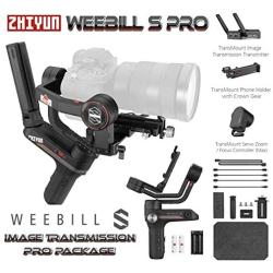 Zhiyun WEEBILL S (Image Transmission Pro Package) 3-axis Handheld Gimbal Stabilizer for Sony A7S A7M3 A7R3 A7R2 A7S2 A6500 A6300 A6000 Panasonic GH5 GH5s Nikon Z6 Z7 Mirrorless Cameras