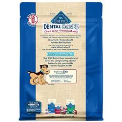 Blue Buffalo Dental Bones Natural Adult Dental Chew Dog Treats Regular 27oz bag Value Pack