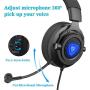 NUBWO N9PRO Gaming Headset, for PS4, Xbox One, Switch, Mac, PC, Computer, LED Light, with Detachable Microphone, with Surround Sound Quality 3.5mm Volume Control, Black