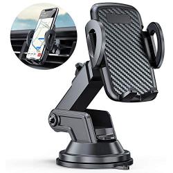 Car Phone Holder, CTYBB Universal Phone Holder for Car Dashboard Windshield Air Vent Compatible with iPhone11/11 pro max/xr/8/8 Plus/se, Samsung Galaxy S10/S10 Plus/S10e/S9/S20/S8 and More