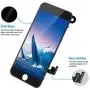 Compatible with iPhone 7 Screen Replacement Black 4.7 Inch Full Assembly LCD Display Digitizer with Front Camera, Ear Speaker, Proximity Sensor and Repair Tool Kit (A1660, A1778, A1779)