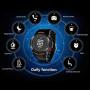 F6 Bluetooth Smart Watch IP68 Waterproof Sport Tracker Watch Outdoor Style Touchscreen with Pedometer, Message Push, Sleep Monitor, Heart Rate, Alarm Clock and Stopwatch (Black + Black)