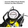 STORM BRO Portable Tire Air Compressor 12V DC Car Tire Pump 30mm Cylinder and 150PSI Tire Inflator with Tool Box for Auto,Trucks,Bicycles,Balls
