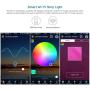Miheal WiFi Wireless Smart Phone Controlled Led Strip Light Kit with DC12V UL Listed Power Supply Waterproof SMD 5050 65.6Ft(20M) 600leds RGB Music LED Light Strip Compatible with Android, iOS Alexa