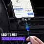 i0S 4ft Magnetic Charging Cable 2 Pack, 3 Tips 3 Cables, CAFELE USB 3.0 Fast Charging Magnetic Cable, Data Transfer Nylon Braided Cord with LED Light, Auto Connect, Use for iPH0NE i -Pad - Blue