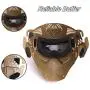Anyoupin Paintball Mask, Airsoft Mask Full Face with Goggles Impact Resistant for Airsoft BB Hunting CS Game Paintball and Other Outdoor Activities