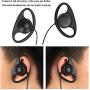 XFOX Walkie Talkie Earpiece Ear Piece 2Pin D Shape Earpiece Headset Push to Talk Mic Apply Two Way Radio Walkie Talkie Devices CP040 CP200 XTNi DTR VL50 M2PE0310 (10 Pack)