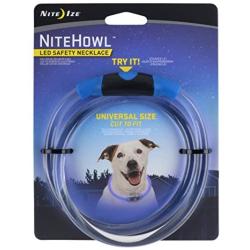 NiteHowl LED Safety Necklace, Universal, Reusable Visibility Necklace for Pets