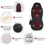 Snailax Memory Foam Massage Seat Cushion - Back Massager with Heat,6 Vibration Massage Nodes & 3 Heating Pad, Massage Chair Pad for Home Office Chair or Car Seat
