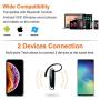 Link Dream Bluetooth Earpiece for Cell Phone Hands Free Wireless Headset Noise Cancelling Mic 24Hrs Talking 1440Hrs Standby Compatible with iPhone Samsung Android for Driver Trucker (2 Pack)