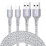 USB C Charger Cable 10-FT 2Pack Cord for Samsung Galaxy A20 A21 A01 S9 Plus S9+,Tab A 10.1 8.0 2019/10.5 2018,Tab S6 S5e S4 S3,A20E A20S A21S,A30 A30S,M31 M21 M30 M30S M20,Fast Charge Charging Wire