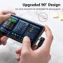 A.S 3 in 1 Magnetic Phone Charger Cable, 360°& 180° Rotation Magnetic Charging Cable, Compatible with Micro USB, Type C and iProduct (Black, 3ft+6ft)