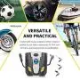 JUMTOP 12V DC Tire Inflator Pump 150 Psi Electric Portable Air Compressor Pump with Gauge for Car, Truck, Bicycle or Basketballs, Air Bed Mattress and Other Inflatables (C02)