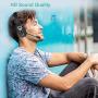 Bluetooth Headset, Willful BT 5.0 Wireless Headset with Microphone (Flexible Noise Cancelling Mic) Mute Button 30Hrs Clear Talk Time Pro for Car Truck Driver Business Home Office Cell Phones PC