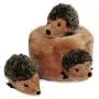 ZippyPaws - Woodland Friends Burrow, Interactive Squeaky Hide and Seek Plush Dog Toy