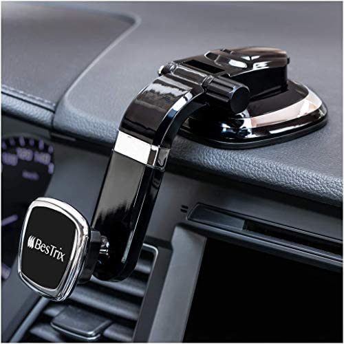 BESTRIX Phone Holder for Car, Magnetic Car Phone Mount | Dashboard Car Phone Holder Compatible with iPhone 11Pro,Xr,Xs,XS MAX,XR,X,8,8Plus,7,7Plus,6,6Plus,Galaxy Note S8 S9 S10 & All Smartphones