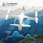 Potensic T25 GPS Drone, FPV RC Drone with Camera 1080P HD WiFi Live Video, Auto Return Home, Altitude Hold, Follow Me, 2 Batteries and Carrying Case