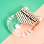 ThumbArt Kalimba Thumb Piano, crystal Kalimba 17 Key,the Acrylic Kalimba With A Cute Appearance，a Eva Waterproof Protective Case,tune Hammer And Learn Piano Instructions