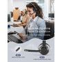 Mpow Bluetooth Headset V5.0 with Dual Microphone, Wireless PC Headphones,CVC8.0 Noise Canceling, On Ear for Computer,Cell Phone, Call Center, Office, Skype, 22 H Talk Time,Soft Earpad (Wired Optional)