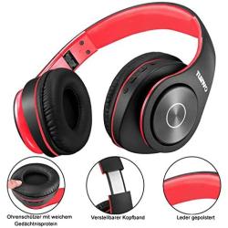 Bluetooth Headphones,Tuinyo Over Ear Stereo Wireless Headset 35H Playtime with Deep Bass,Soft Memory-Protein Earmuffs,Built-in Mic Wired Mode PC/Cell Phones