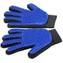 [Upgrade Version] Pet Grooming Glove - Gentle Deshedding Brush Glove - Efficient Pet Hair Remover Mitt - Enhanced Five Finger Design - Perfect for Dog & Cat with Long & Short Fur - 1 Pair