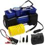 FORUP Dual Cylinder Air Compressor Pump, Heavy Duty Portable Air Pump, 150 PSI, LCD Backlit Digital Display, Auto 12 V Tire Inflator for Car, Truck, RV, Bicycle and Other Inflatables