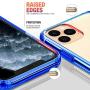 Mkeke Compatible with iPhone 11 Pro Case, Clear Anti-Scratch Shockproof Cases Cover for iPhone 11 Pro 5.8 inch-Blue