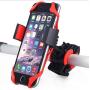 FlyD Universal Bicycle Stand-Suitable for Motorcycles, Handlebars, roll Bars, Suitable for All Smartphone Holders, Black/red