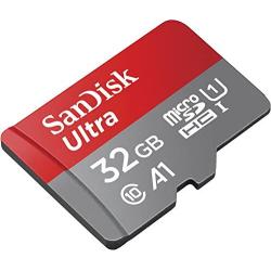 SanDisk 32GB Ultra microSDHC UHS-I Memory Card with Adapter - 98MB/s, C10, U1, Full HD, A1, Micro SD Card - SDSQUAR-032G-GN6MA