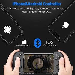 Mobile Controller, BEBONCOOl Mobile Game Controller for PUBG, Android Game Controller for Android/iOS/iPhone, Wireless Remote Controller Gamepad, Mobile Gaming Controller Supports Mobile Key Mapping