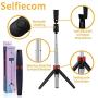 Bluetooth Selfie Stick Tripod with Screw Mount,Selfie Stick with Wireless Remote for iPhone 11/X/XS/8/7 Plus, Samsung Galaxy S9/S9 Plus/S8/S8 Plus/Note8, GoPro, Selfie Light and More (Black)