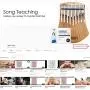 GECKO 17 Keys Kalimba Thumb Piano， Solid Campphorwood Finger Piano with Tune Hammer and Instruction， Gifts for Kids Adult Beginners K17NOTE