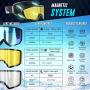 Athletrek Ski & Snowboard Goggles | 3 Unique Magnetic Fast Changing Lenses for All Weather Conditions | UV400 Protection OTG Wide Vision Spherical Anti-Fog Dual Lens | Anti-Slip Strap | Adult & Youth