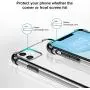 BELONGME Compatible with iPhone 11 Case 2019,Tempered Glass Screen Protector [2Pack] with Shockproof Crystal Clear Case for iPhone 11 6.1 inch.