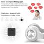 Bluedio Bluetooth 5.0 Headphones Over Ear, Wireless and Wired Bluetooth On-Ear Stereo Earphones Noise Cancelling Headsets with Microphone, Line-in/Line-Out/Amazon Web Service/Voice Contrl (White)