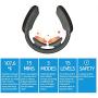 Neck Massager,Shiatsu Neck Massager with Heat Cordless,Smart Portable Electric Neck Massage Equipment 3 Modes & 15 Intensity,Gift for Women & Men Black