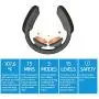 Neck Massager,Shiatsu Neck Massager with Heat Cordless,Smart Portable Electric Neck Massage Equipment 3 Modes & 15 Intensity,Gift for Women & Men Black