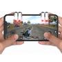 Mobile Game Controller Claw Phone Aim Controller Triggers Joystick Gamepad Android iOS Joypad Fire Button Game Grip (Adjustable Clip, 6 Fingers Cooperation)