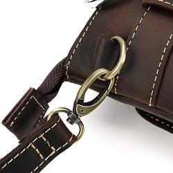 NKns Belt Bag Fanny Pack Mens Pockets Leather Shoulder Bag Diagonal Bag Messenger Bag Mobile Phone Bag Sports Bag