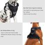 Hikiko Dog Harness No Pull Dog Harness Adjustable Outdoor Metal D Buckle Easy to Control Reflective Oxford Vest for Medium and Large Dogs