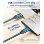 USB C to USB C 60W Charging Cable, JSAUX[2 Pack 6.6ft] USB Type C Charger Cord Compatible with Samsung Galaxy S20 S20+ S20 Ultra Note 10 Plus A80, Google Pixel 2/3/3a/4 XL, iPad Pro 2018 etc-Green