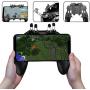 Mworld2 Mobile Game Controller with L1R1 L2R2 Triggers, Mobile Controller 6 Fingers Operation, Joystick Remote Grip for 5.5” -6.5” Android and iOS Cellphone Gamepad Accessories