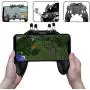 Mworld2 Mobile Game Controller with L1R1 L2R2 Triggers, Mobile Controller 6 Fingers Operation, Joystick Remote Grip for 5.5” -6.5” Android and iOS Cellphone Gamepad Accessories