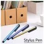AEDILYS 12 Pack Universal Capacitive Stylus Pen Portable Multicolor Touchscreen Stylus Pens Compatible with Apple iPhone 5 /5S/ 5C /6/7/11 Plus iPad Galaxy Tablet Smartphone PDA