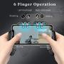 Newseego Mobile Game Controller, [Upgrade] 6 Finger Operation Phone Controller Gamepad with L1R1 Trigger for Shooter Sensitive and Aim Trigger Controller Joysticks for Android & iOS for Knives Out