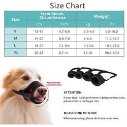 IREENUO Dog Muzzle to Prevent Biting Barking and Chewing with Adjustable Loop Breathable Mesh Soft Fabric