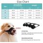 IREENUO Dog Muzzle to Prevent Biting Barking and Chewing with Adjustable Loop Breathable Mesh Soft Fabric