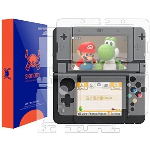 Skinomi Matte Full Body Protector Compatible with Nintendo 3DS (2015 Standard Version)(Screen Protector + Back Skin Cover) Full Coverage Matte Skin Anti-Glare HD Film Skinomi Matte Full Body Protector Compatible with Nintendo 3DS (2015 Standard Version)(Screen Protector + Back Skin Cover) Full Coverage Matte Skin Anti-Glare HD Film